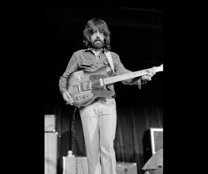 Clarence White and his famous B Bender guitar.